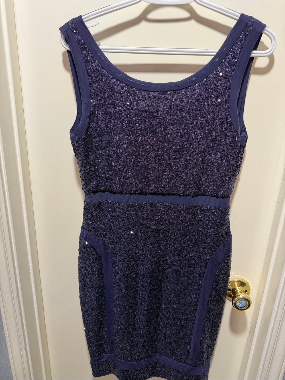 SPY Navy Sequin Tank Mini Dress